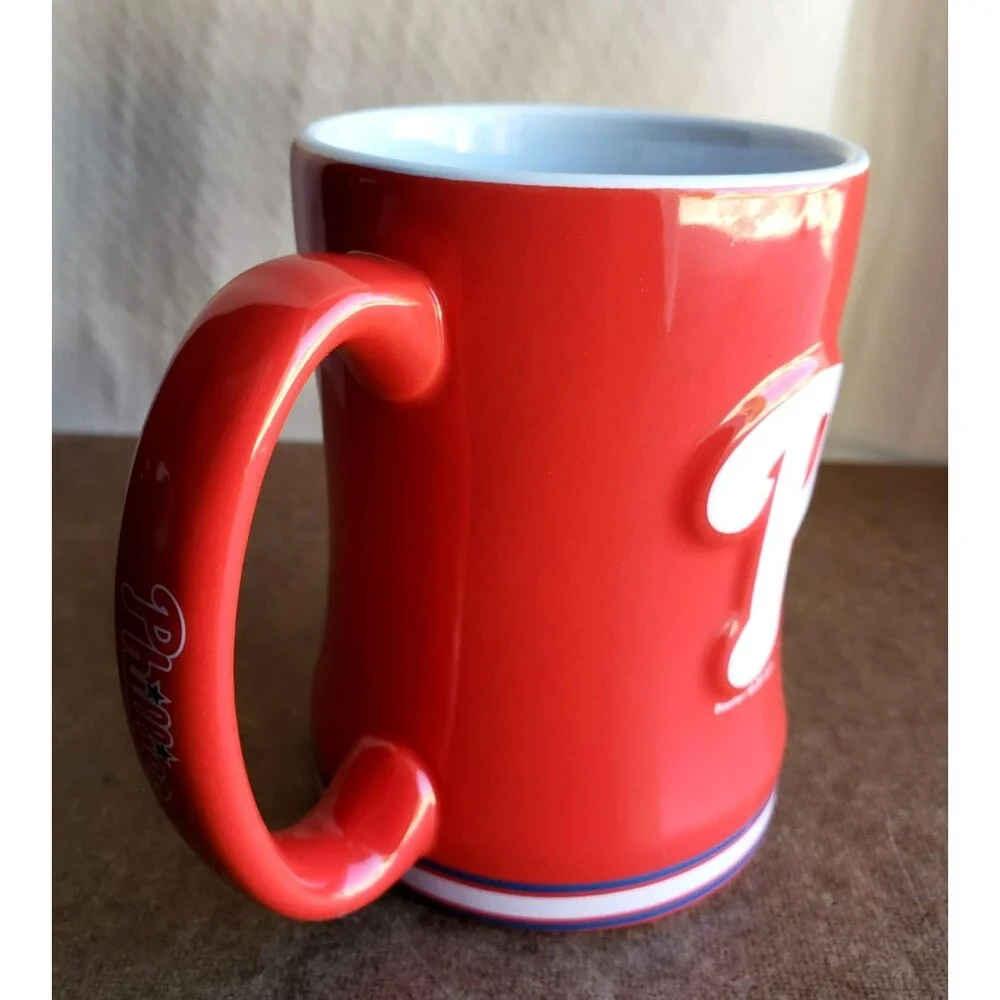 BOELTER BRANDS PHILADELPHIA PHILLIES MLB Ceramic Coffee MUG 14 Oz Red TeaCup Fan